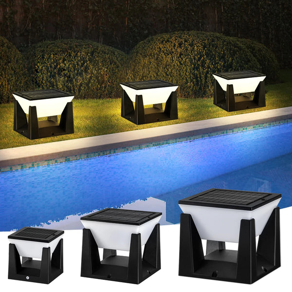 GLOWRY Solar Pillar Post Light | HM-020