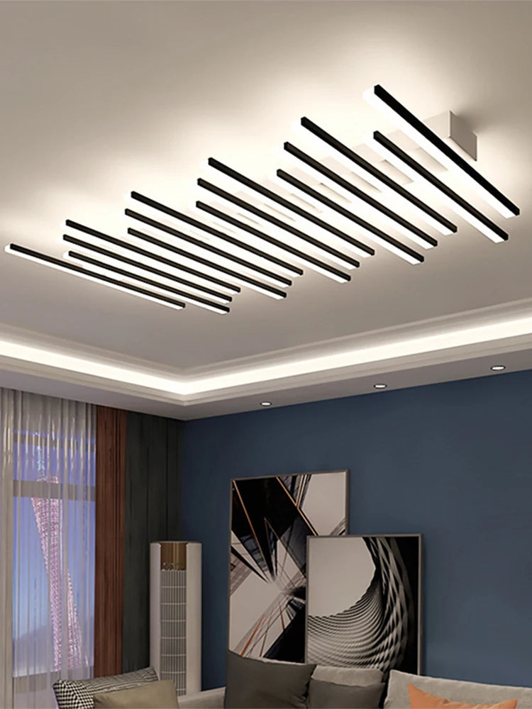 GLOWRY Modern Linear Dimmable Ceiling Lamp | HM-033