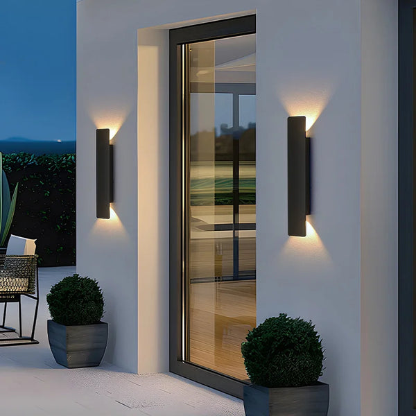 GLOWRY Indoor &amp; Outdoor Aluminum Strip Wall Lamp | HM-017