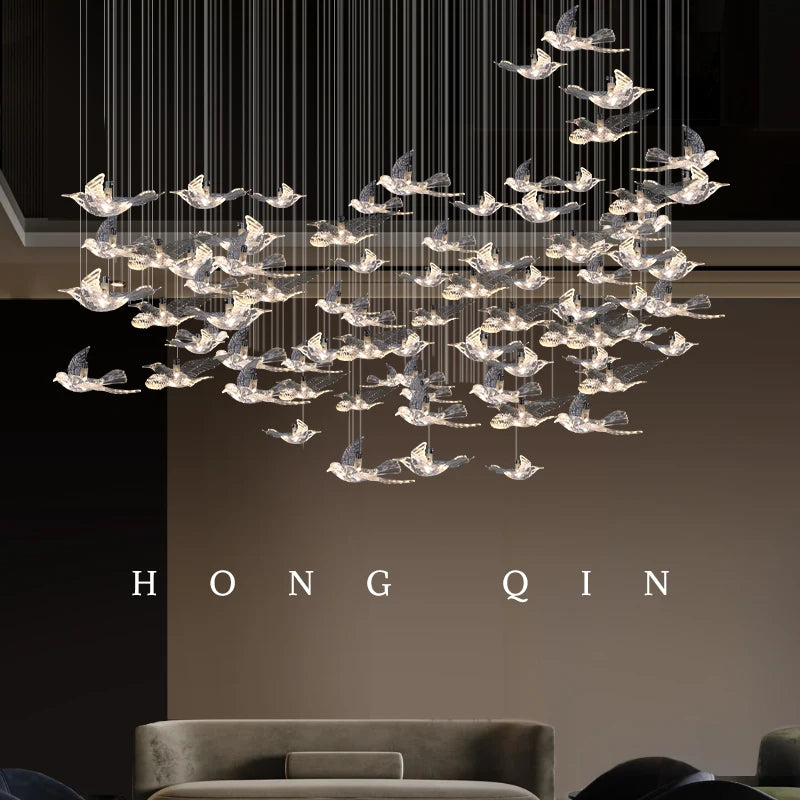 GLOWRY Luxury Hotel Glass Chandelier | HM-030