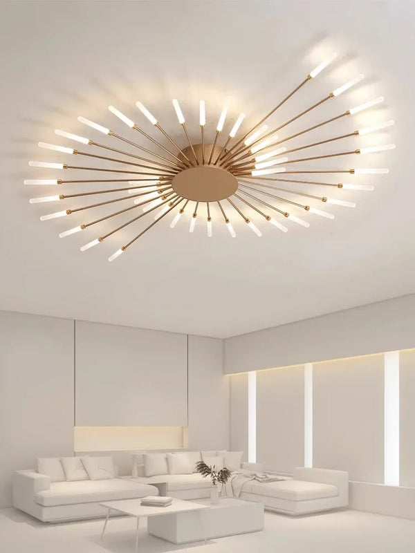 GLOWRY Modern Spiral Art LED Chandelier | HM-010