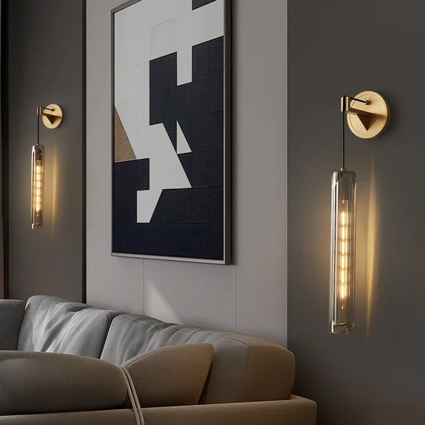 GLOWRY Contemporary Copper Wall Sconce Lamp | HM-004